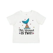 Inktastic Mermaid 2nd Birthday 2 Year Old Girls Toddler T-Shirt